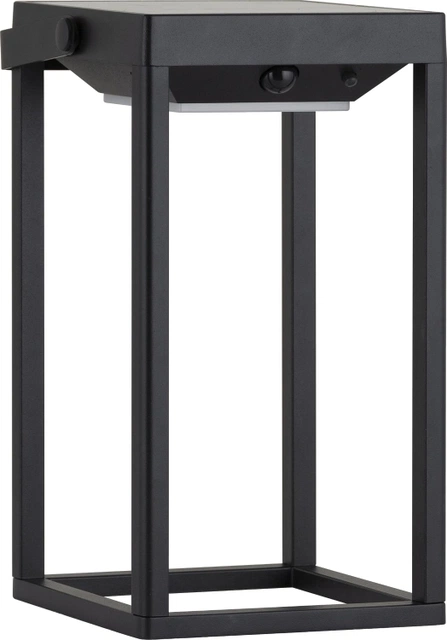 Solar Hailey oppladbar utelampe lykt IP44 sort