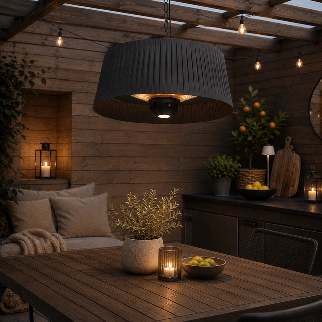 Terrassevarmer Oslo takmodell IP24 1800W 60cm sort
