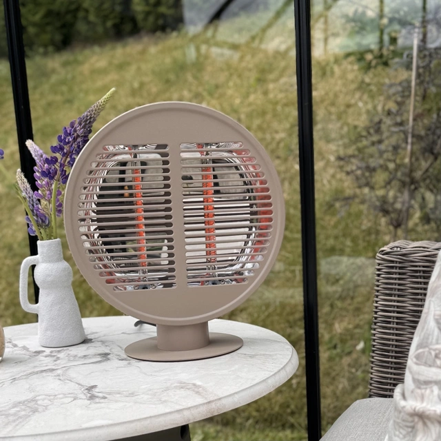 Terrassevarmer rund 1000W IP54 40cm beige