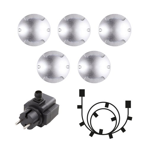 Zenit Duo LED utelampe 5pk. IP67 stål