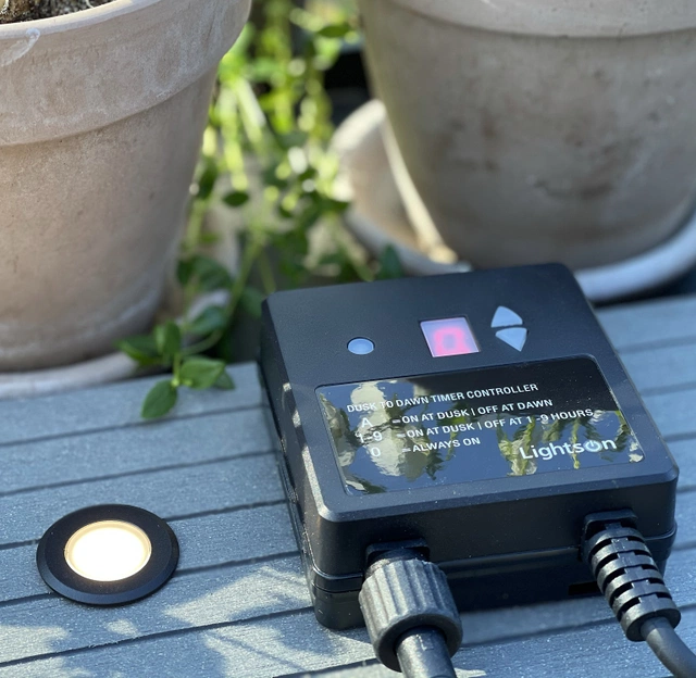 Light sensor og timer Plug & Play