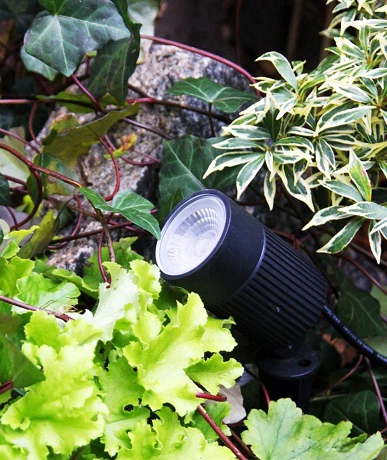 Medusa LED utelampe spot IP67 sort