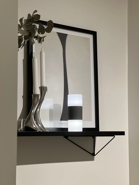 Iver LED batteridrevet utelampe bord IP44 16,6cm grå