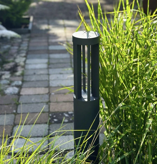 Helix utelampe stolpe IP65 73cm grå