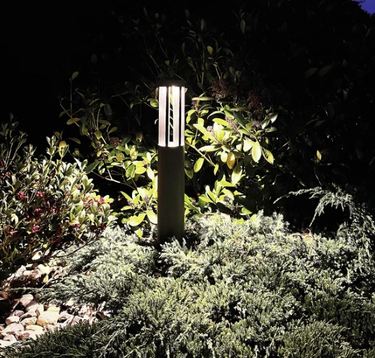 Helix utelampe stolpe IP65 73cm grå