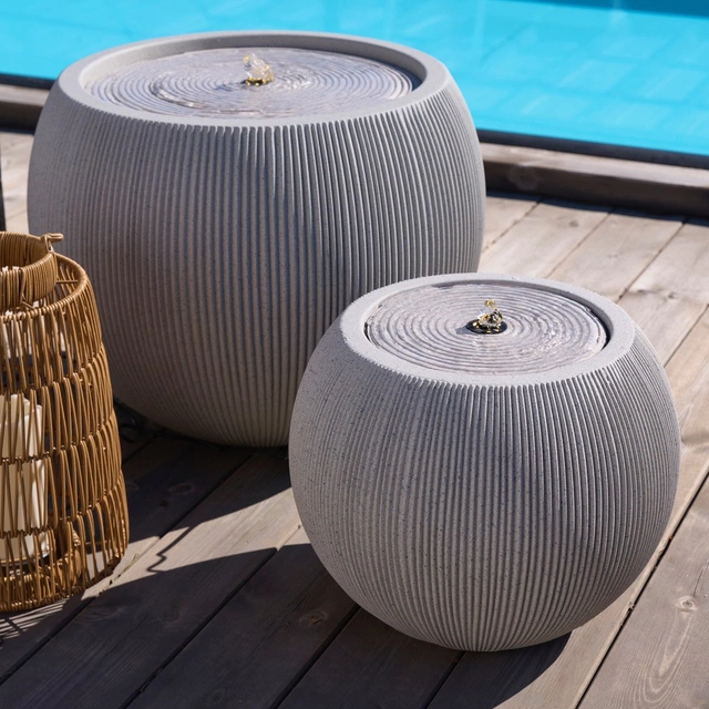 Vannfontene Stone IP44 37cm beige