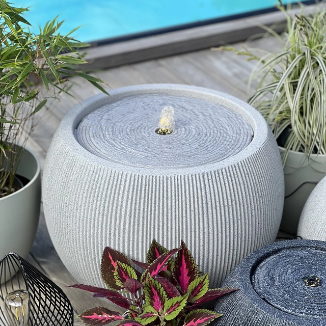 Vannfontene Stone IP44 53cm beige