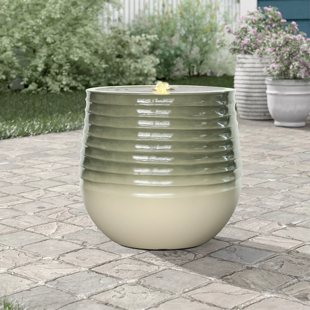 Vannfontene Glaze IP44 53cm grønn