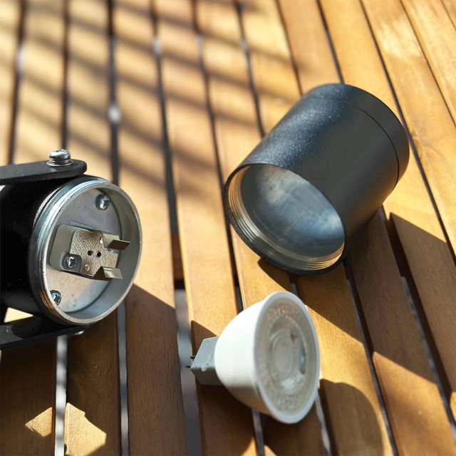 Luna LED utelampe spot IP65 grå