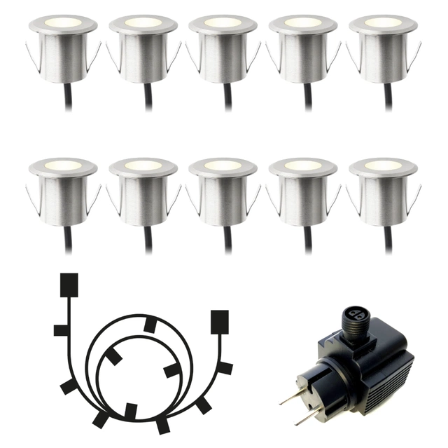 Dexter LED utelampe IP65 10pk. stål