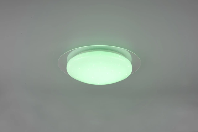Frodeno LED plafond baderomslampe IP44 35cm RGBW hvit