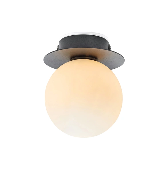 Mini vegg/tak baderomslampe IP44 10cm hvit