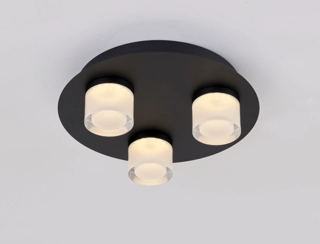 Vilmer LED plafond baderomslampe IP21 32cm sort