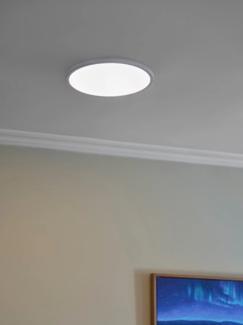 Slim LED plafond taklampe IP44 29cm hvit