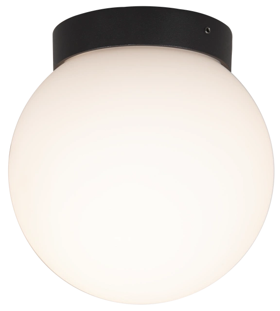 Milo LED plafond taklampe IP44 13,5cm sort