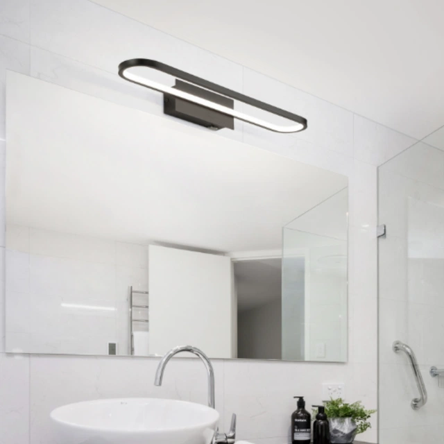 Gianni LED vegg baderomslampe IP44 60cm sort