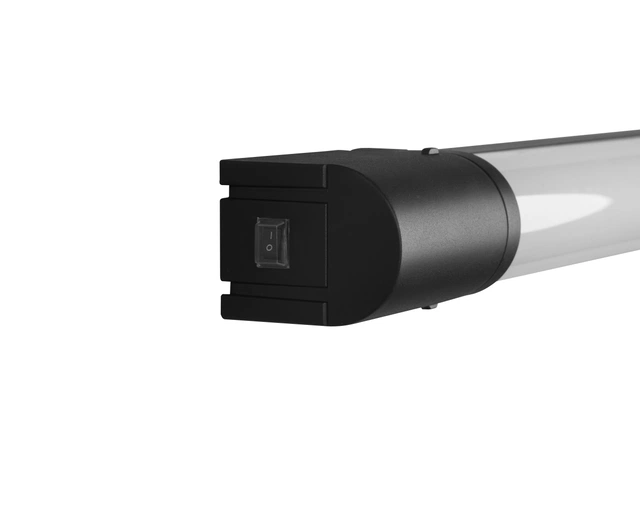 Piera LED vegg baderomslampe IP44 80cm sort