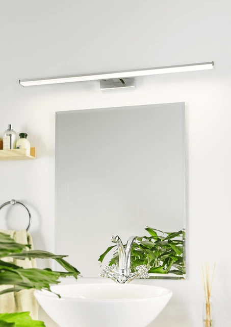 Pandella 1 LED vegg baderomslampe IP44 78cm krom