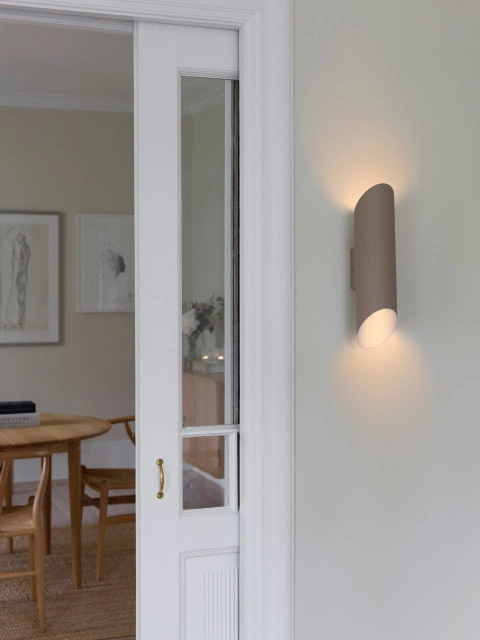 Luther vegglampe IP21 beige