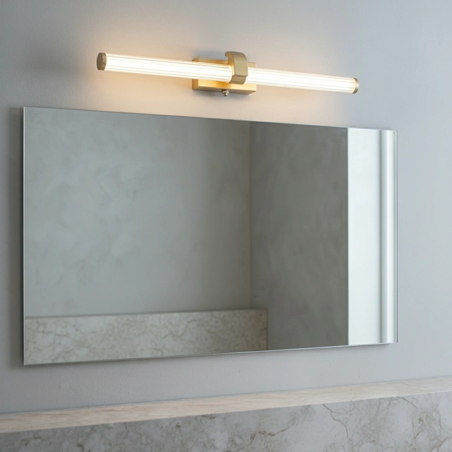 Eloise LED vegg baderomslampe IP44 62cm gull