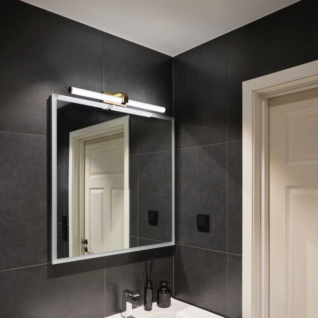 Eloise LED vegg baderomslampe IP44 62cm gull