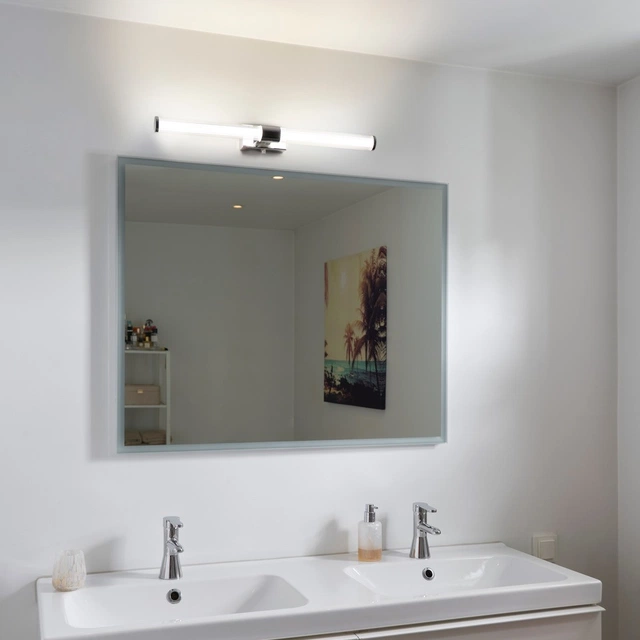 Jessy Duo LED vegg baderomslampe IP44 65cm krom