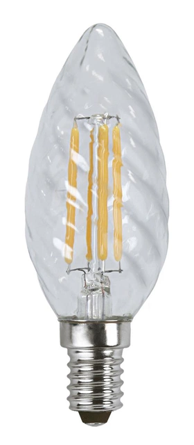 LED E14 mignon twist dimbar 4W klar