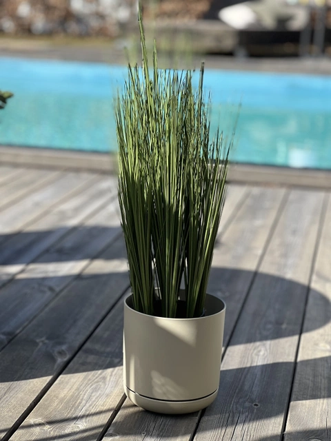 Oleander blomsterpotte 15cm grå