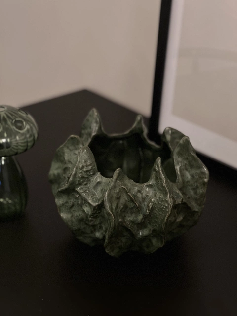 Potte keramikk 19cm grønn