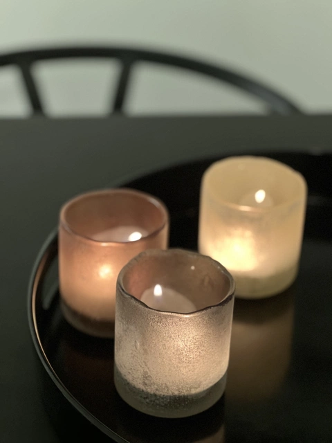 Lysglass sodafinish 8cm beige