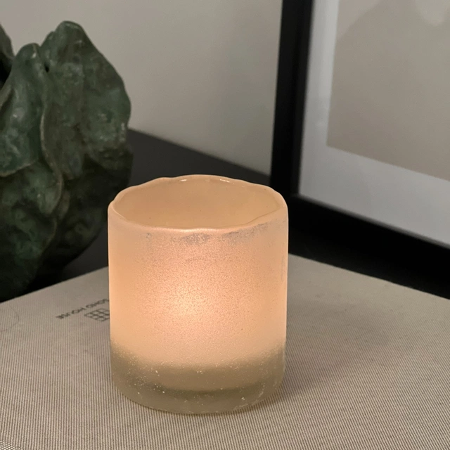 Lysglass sodafinish 8cm beige