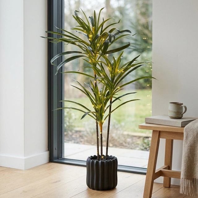 Kentia palme LED IP44 84cm grønn