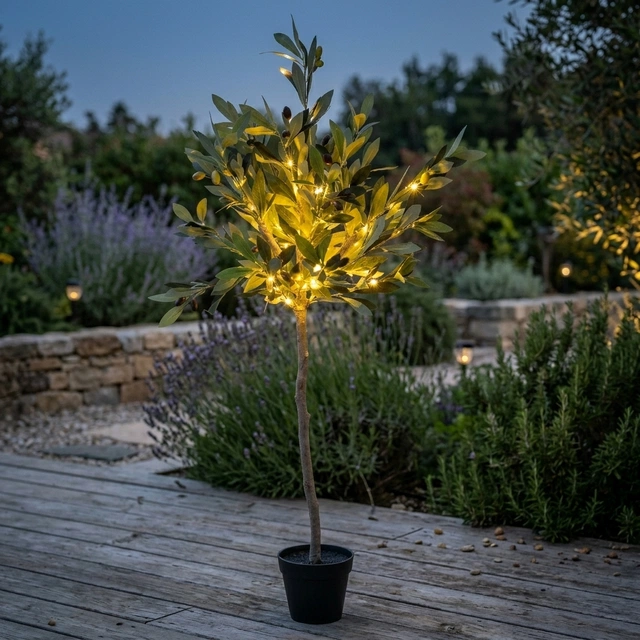 Oliventre LED IP44 93cm grønn
