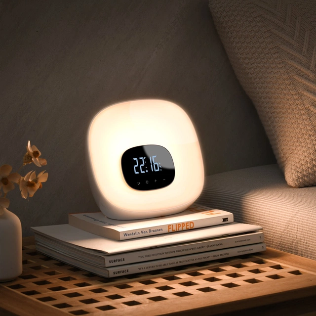 Wake-Up klokke 20cm hvit