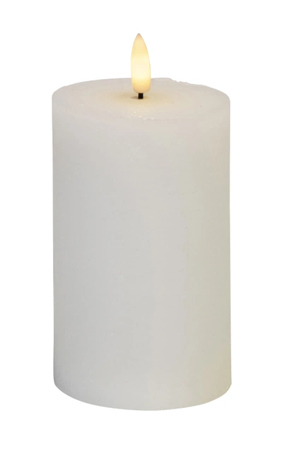Lun kubbelys rustikk LED 12,5cm hvit