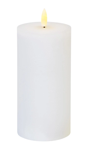 Lun kubbelys rustikk LED 15cm hvit