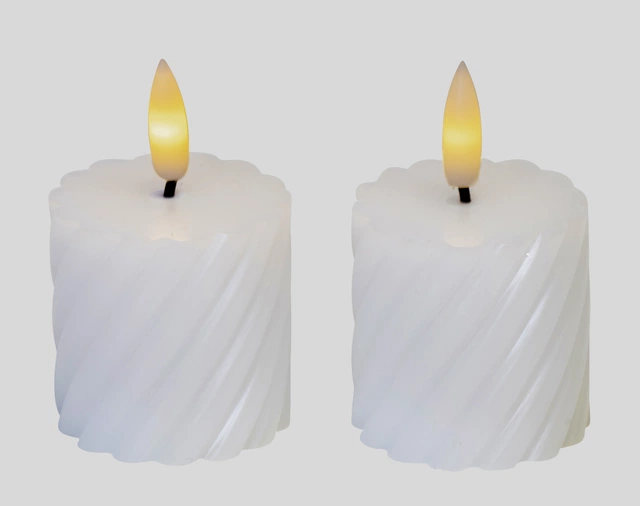 Kubbelys tvist mini 2 pk. hvit