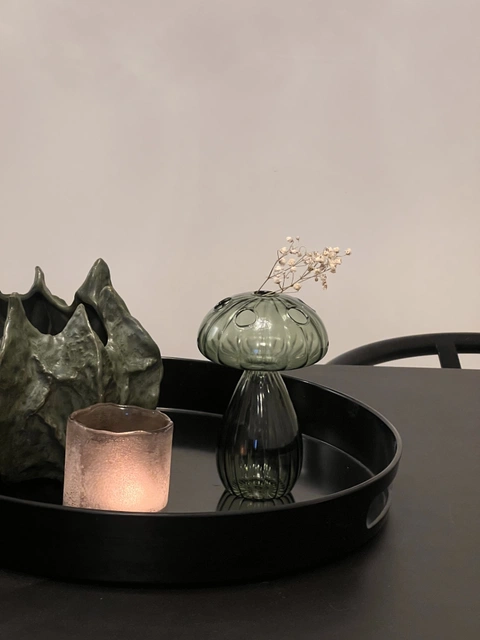 Sopp vase 15cm grønn