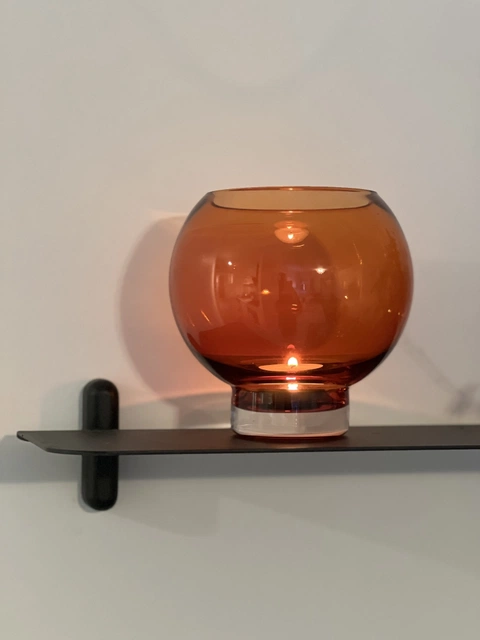 Kula mini vase 14cm brun