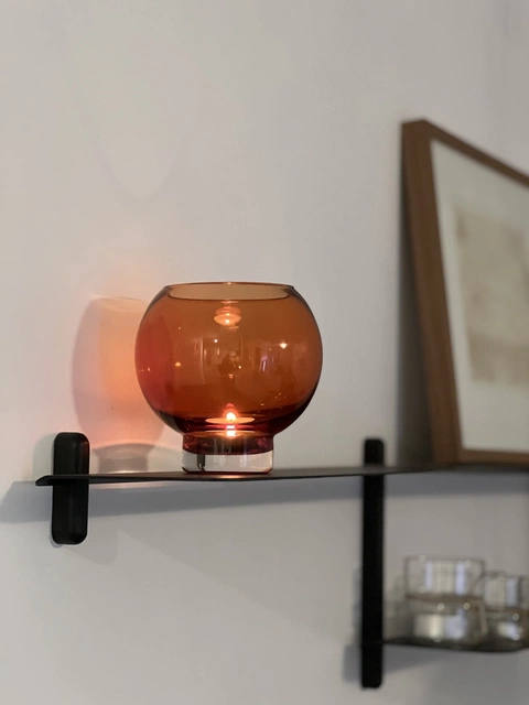Kula mini vase 14cm brun