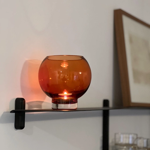Kula mini vase 14cm brun