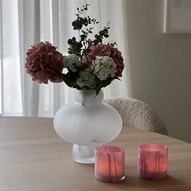 Vase Frost 26cm hvit