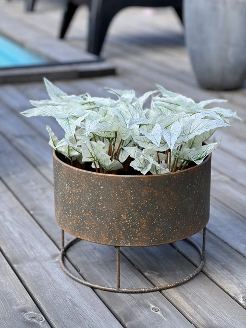 Blomsterpotte 34 cm rust