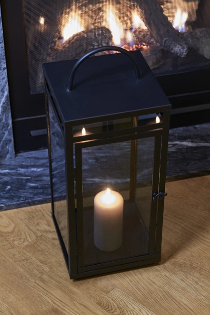 Bergen lykt 54cm sort
