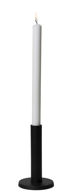 Kronelysestake 15,5cm sort