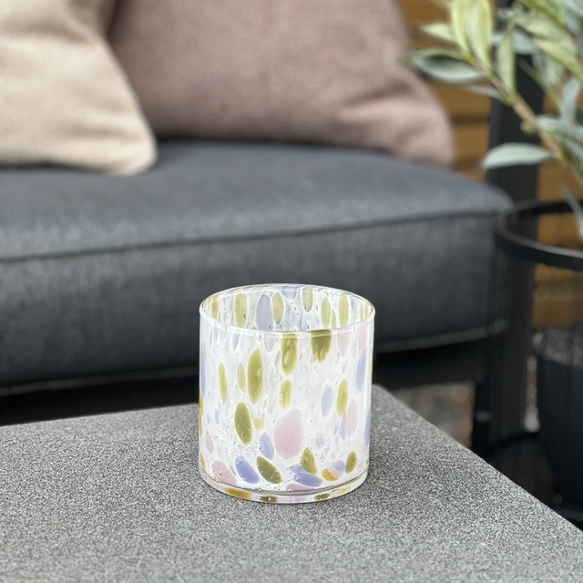 Lysglass 10cm flerfarget