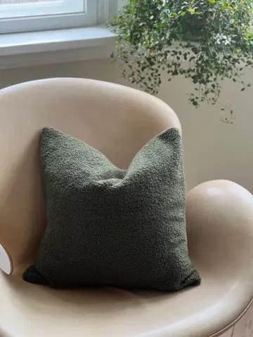 Teddy Boucle putetrekk 45cm grønn, bilde 5 av 5