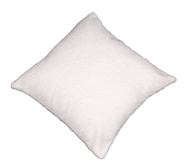 Teddy Boucle putetrekk 45cm hvit