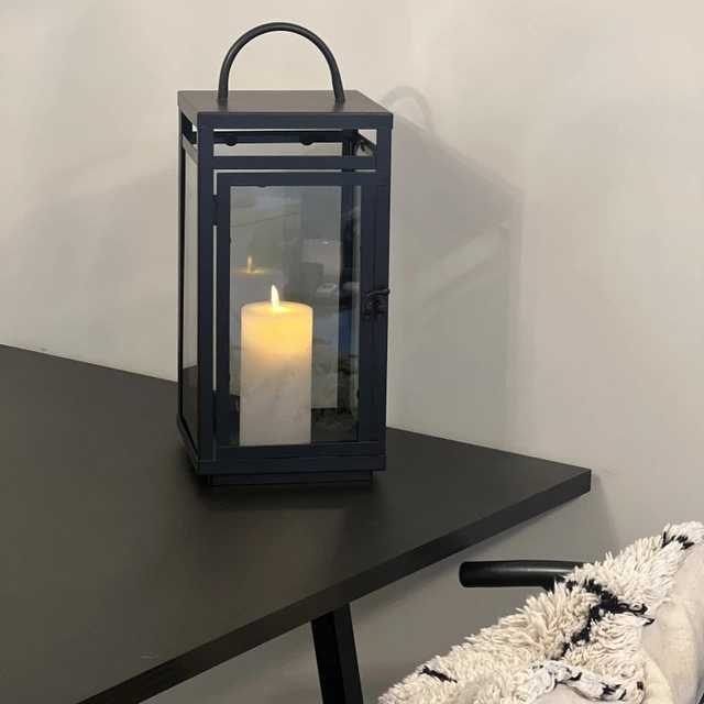 Bergen lykt 45cm sort
