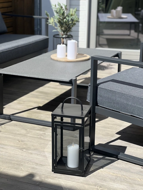 Bergen lykt 45cm sort